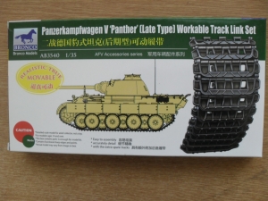 BRONCO 1/35 3540 PANZERKAMPFWAGEN V PANTHER  LATE TYPE  WORKABLE TRACK LINK SET